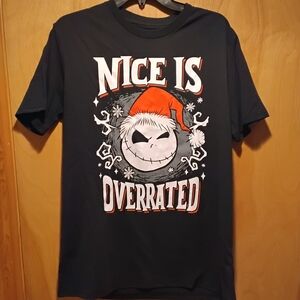NWT Disney NBC Black Graphic Tee "Nice Is Overrated" M Firm Price